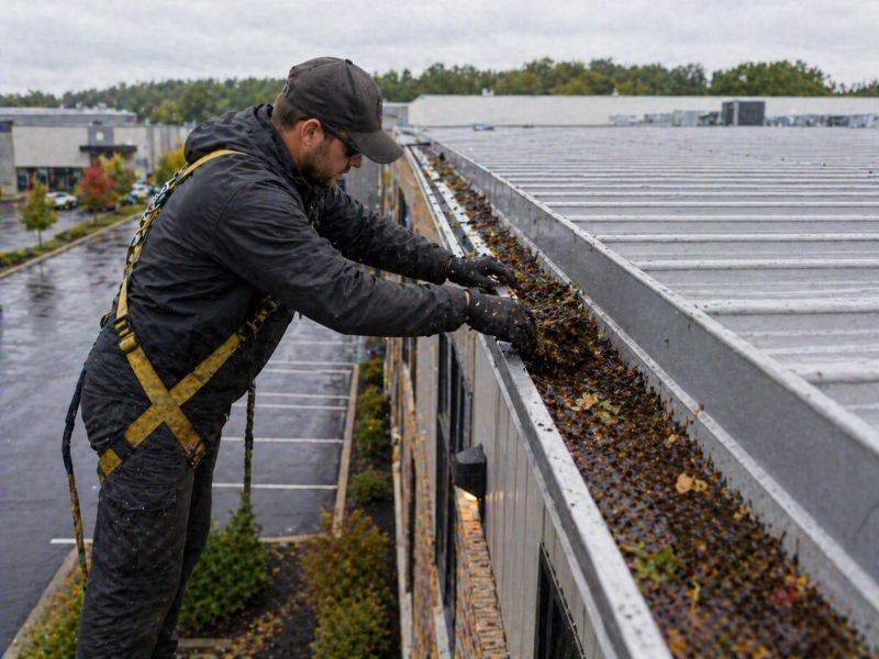 Commercial Gutter Unclogging in Roseville, CA